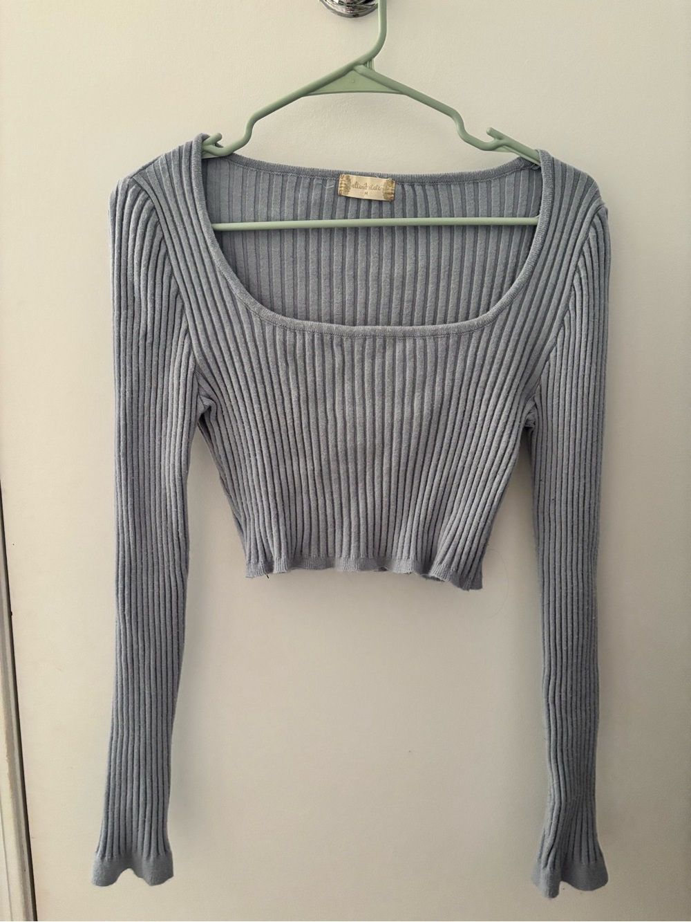 Altar’d State Ribbed Square-Neck Crop Top